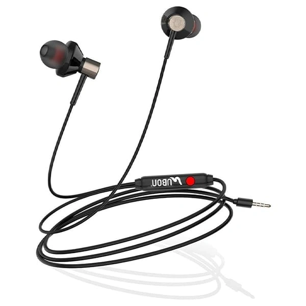 Ubon Rap King UB-185A Big Daddy Bass Earphones - Black, New