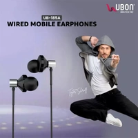 Ubon Rap King UB-185A Big Daddy Bass Earphones - Black, New