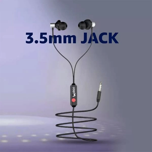 Ubon Rap King UB-185A Big Daddy Bass Earphones - Black, New