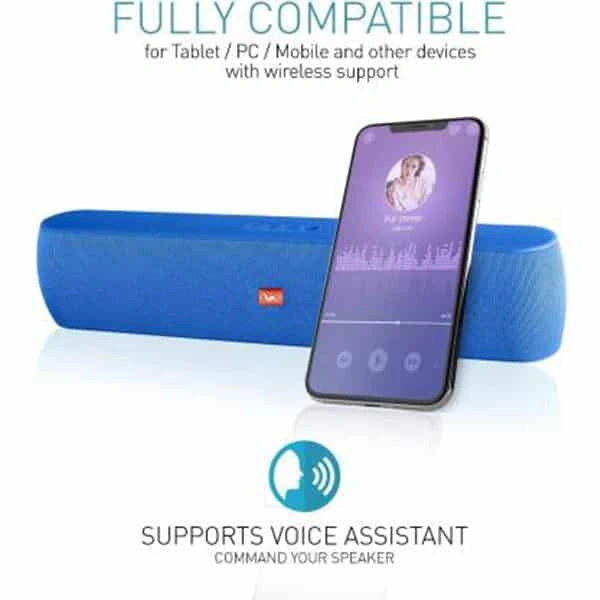 Ubon SP-6680 Built-in Speaker Phone Function/TF-card Player 5 W Bluetooth Speaker - Blue - Blue