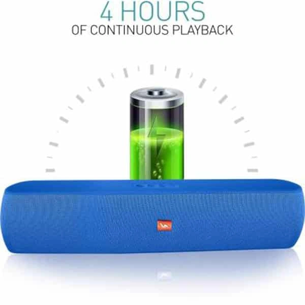 Ubon SP-6680 Built-in Speaker Phone Function/TF-card Player 5 W Bluetooth Speaker - Blue - Blue