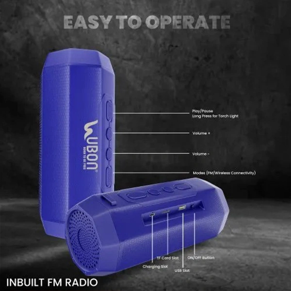 Ubon UBON Surya SP-52 Bluetooth Speaker with TWS Function - Blue - Blue