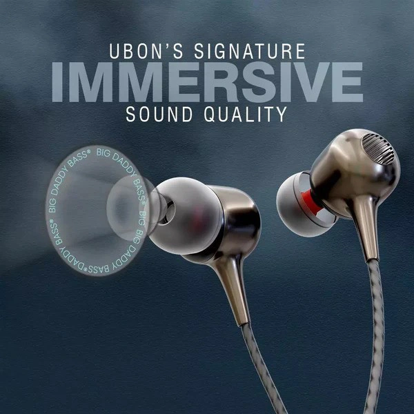 Ubon Type-C TC-486 Wired Earphones - Black