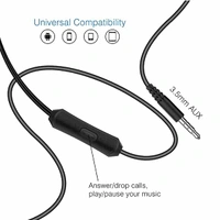 Ubon UBON UB-735 3.5mm Dual Driver in-Ear Wired Earphone with Mic - White - White