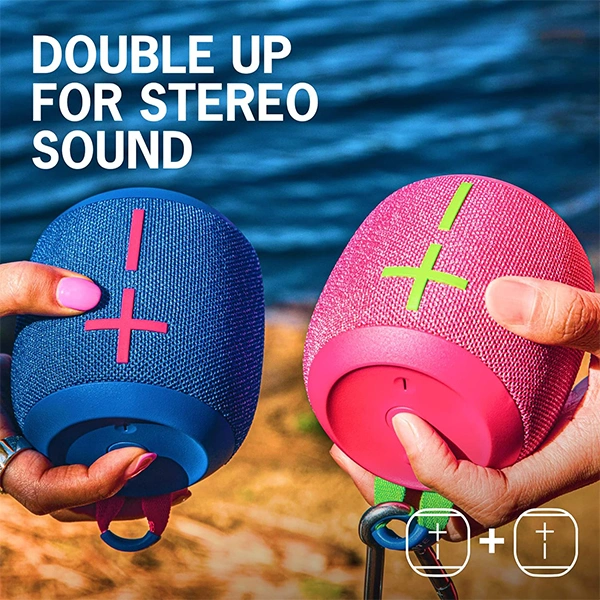 Ultimate Ears WONDERBOOM 3 Small Portable Wireless Bluetooth Speaker - Hyper Pink - Hyper Pink