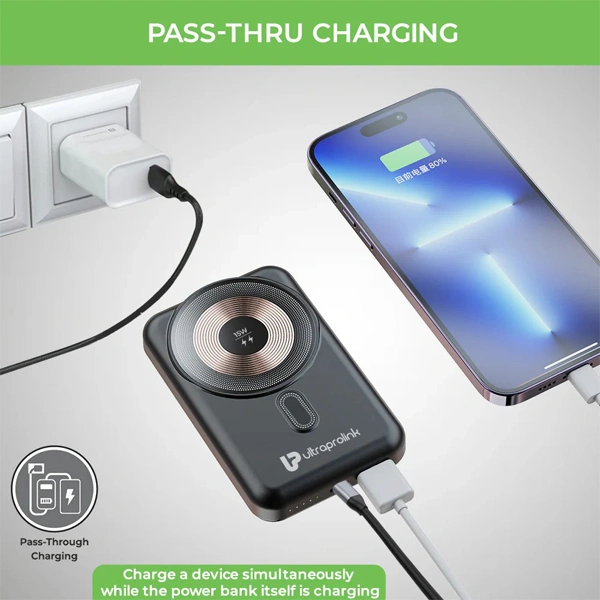 UltraProlink Juice-Up Mag 3 Wireless Magnetic Power Bank - Blue - Blue