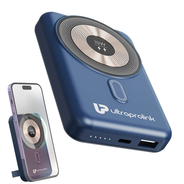 UltraProlink Juice-Up Mag 3 Wireless Magnetic Power Bank - Blue - Blue