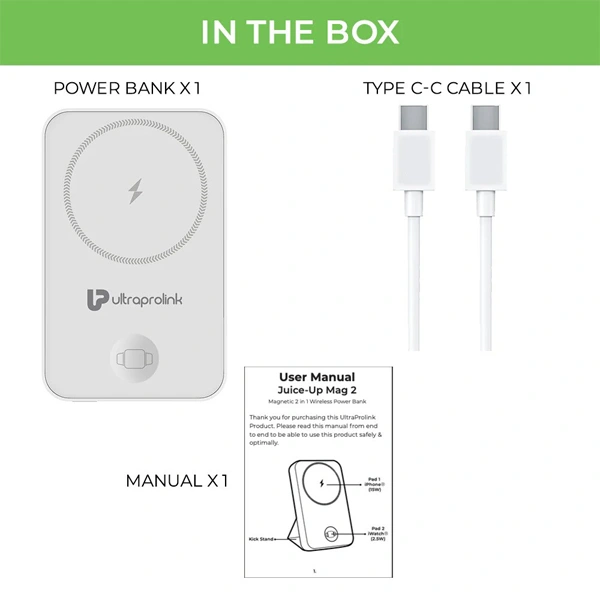 UltraProlink Juice-Up Mag2 Wireless Magsafe Power Bank