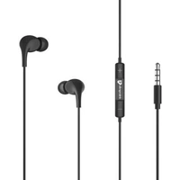 UltraProlink Ultraprolink MoBass UM1037 Hands free earphone with mic Wired Headset - White - White