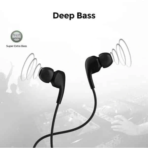 UltraProlink Ultraprolink MoBass UM1037 Hands free earphone with mic Wired Headset - Black - Black