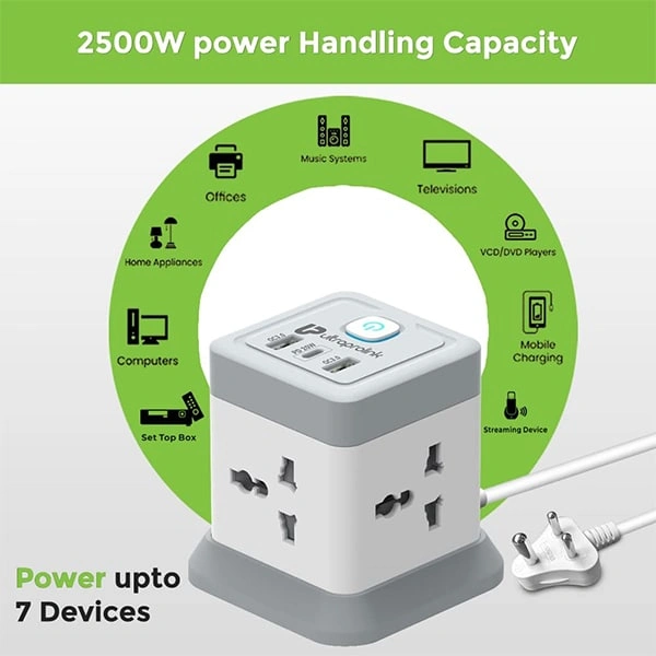 UltraProlink Ultraprolink Qube Desktop Surge Protector