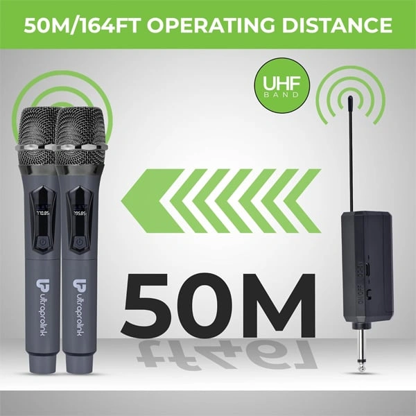 UltraProlink Ultraprolink Sonic Duet Dual Dynamic Wireless Microphone