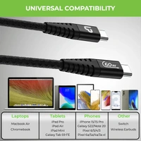 UltraProlink UL1162BLK-0150 60 USB-C to USB-C Power