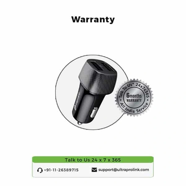 UltraProlink UM1012 Mach24 Car Charger with Dual USB
