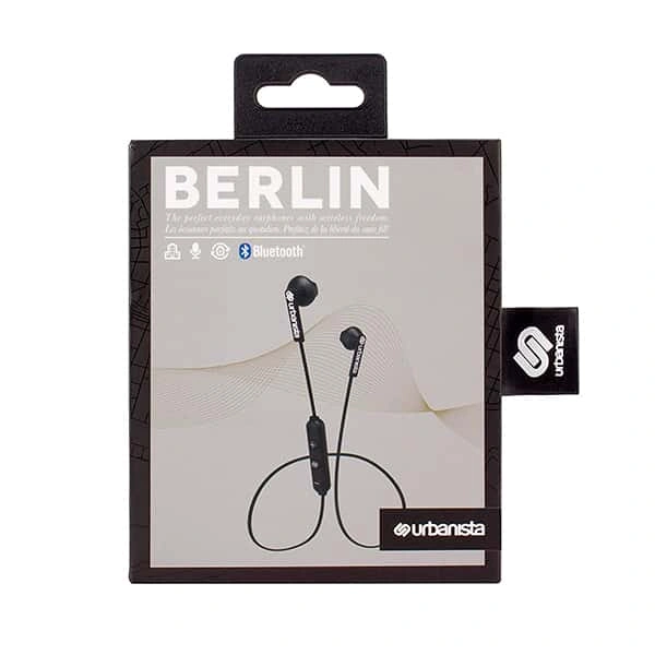 Urbanista Berlin Bluetooth Earphones - Midnight Black - Midnight Black