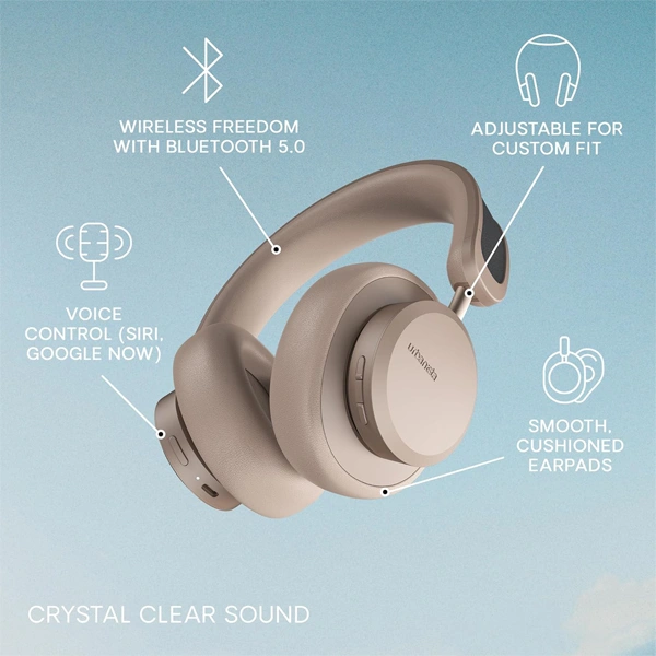 Urbanista Los Angeles Solar Powered Headphones - Sand Gold - Sand Gold