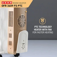Usha USHA 3609FS PTC 2000-Watt Oil Filled Radiator