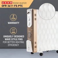 Usha USHA 3611FS PTC 2500-Watt Oil Filled Radiator