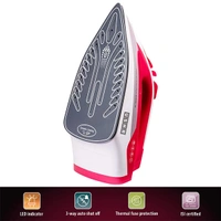 Usha Grand Jet Smart Steam Iron 2200W With Durable Ceramic Soleplate - Black Orange, Light Grey Blue