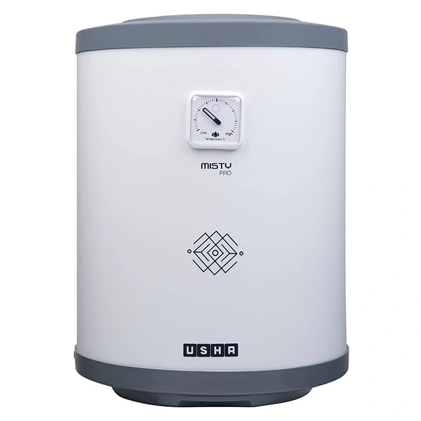 Usha Misty Pro 15 Litre 5 Star Storage Water Heater - Twinkling Grey - Twinkling Grey