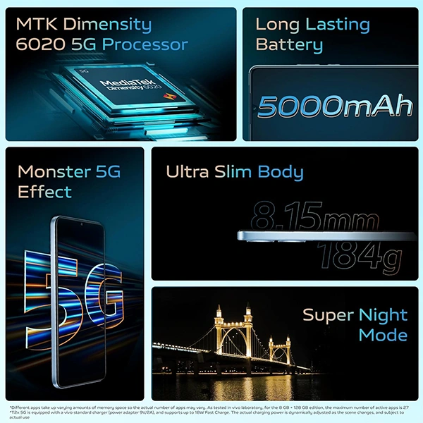 Vivo T2x 5G 128 GB | 6 GB RAM