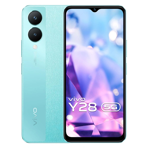 Vivo Y28 5G 6GB RAM |128GB Storage - Glitter Aqua - Glitter Aqua