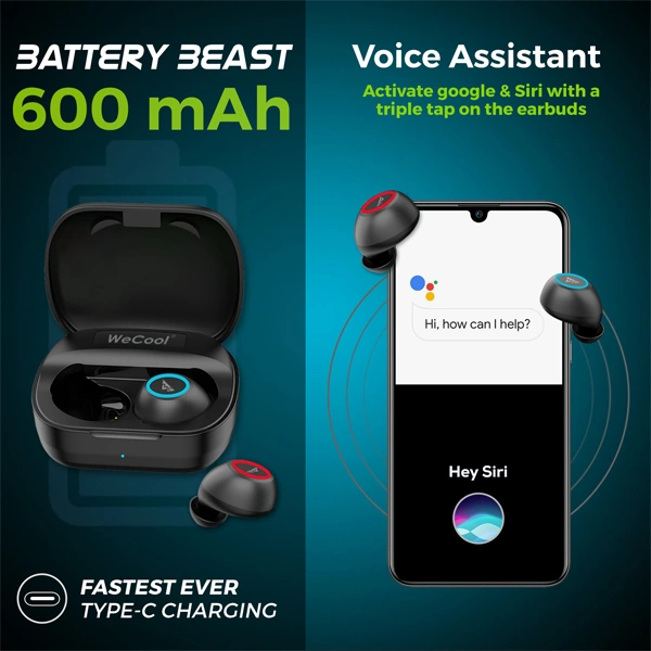 Wecool WeCool Freesolo X2 True Wireless Earbuds - Black