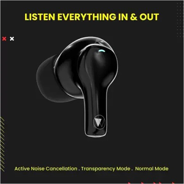 WINGS Bass Drops100 Earbuds with Active Noise Cancellation