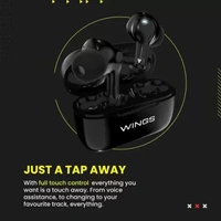 WINGS Bass Drops100 Earbuds with Active Noise Cancellation
