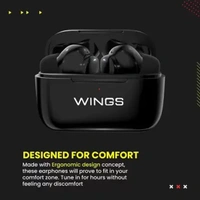 WINGS Bass Drops100 Earbuds with Active Noise Cancellation