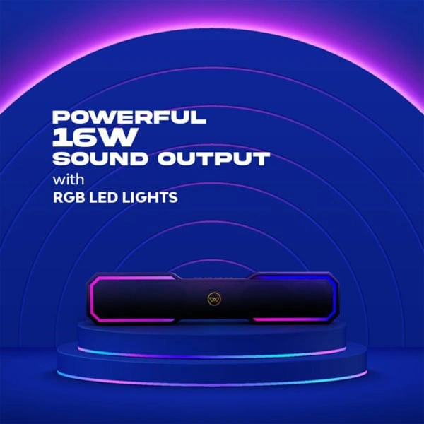 WINGS Wings Centerstage 400 Gaming Soundbar With RGB Light - Black