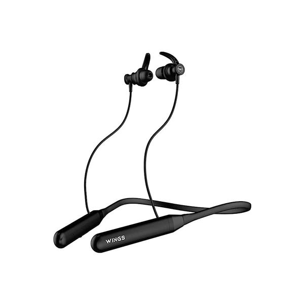 WINGS Wings Phantom 110 Neckband With ENC Mic - Black - Black