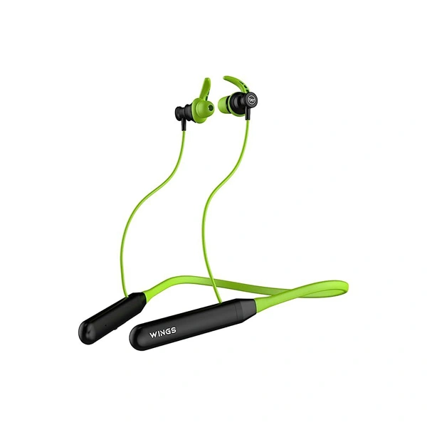 WINGS Wings Phantom 110 Neckband With ENC Mic - Green - Green
