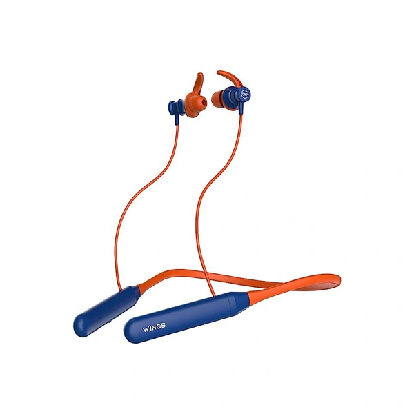 WINGS Wings Phantom 110 Neckband With ENC Mic - Orange - Orange
