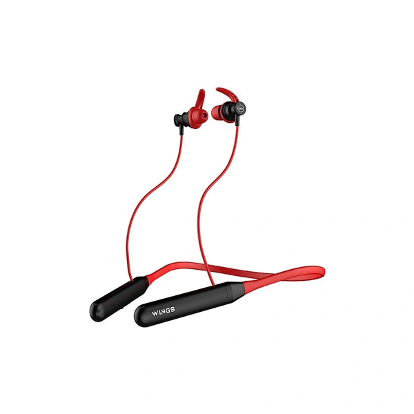 WINGS Wings Phantom 110 Neckband With ENC Mic - Red - Red