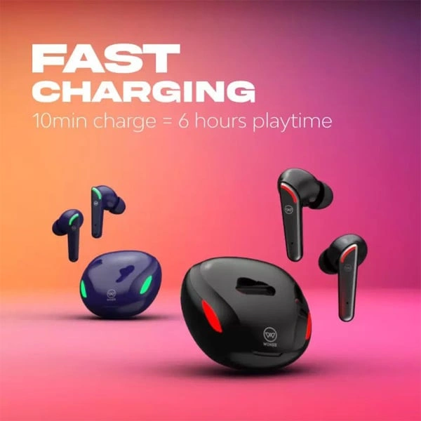 WINGS Wings Phantom 250 Earbuds With Game Mode - Blue - Blue