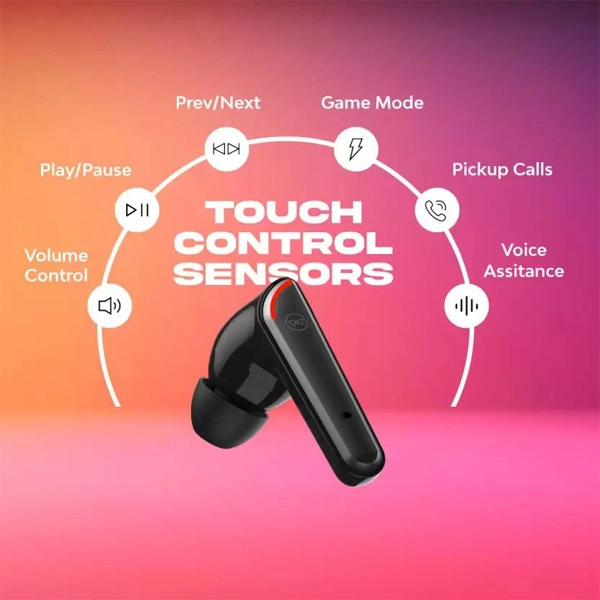WINGS Wings Phantom 250 Earbuds With Game Mode - Black - Black