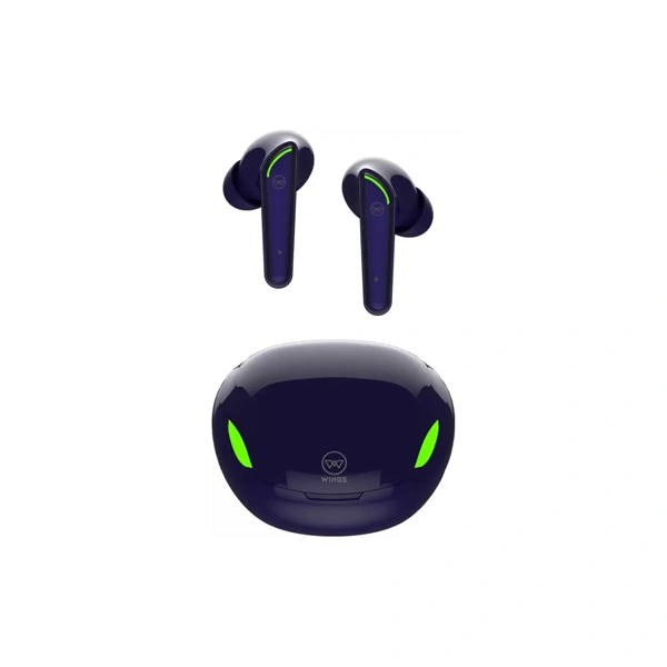 WINGS Wings Phantom 250 Earbuds With Game Mode - Blue - Blue