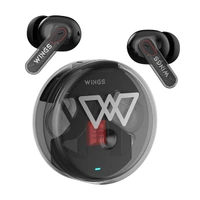 WINGS Wings Phantom 340 ANC Earbuds with Quad ENC Mic - White - White