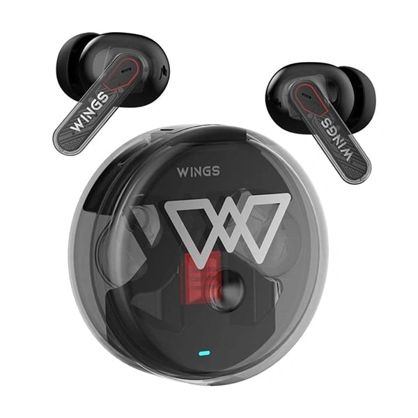 WINGS Wings Phantom 340 ANC Earbuds with Quad ENC Mic - White - White