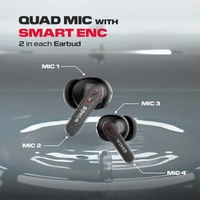 WINGS Wings Phantom 340 ANC Earbuds with Quad ENC Mic - White - White