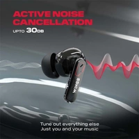 WINGS Wings Phantom 340 ANC Earbuds with Quad ENC Mic - White - White