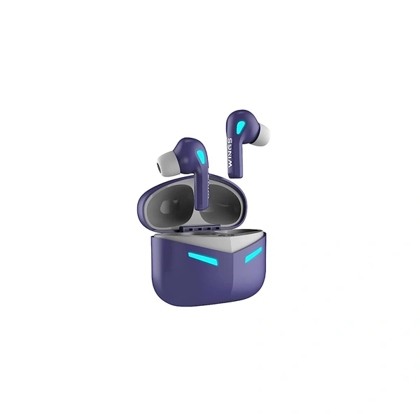 WINGS Wings Phantom 420 Low Latency Wireless Earbuds - Purple - Purple
