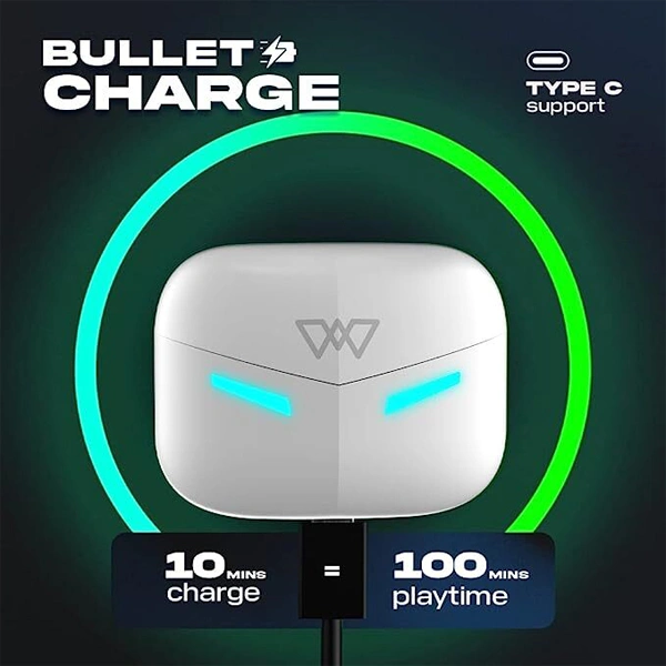WINGS Wings Phantom 420 Low Latency Wireless Earbuds - White - White