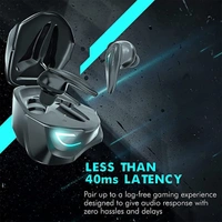 WINGS Wings Phantom 500 With ENC & Game Mode Wireless In Ear Earbuds - Black - Black