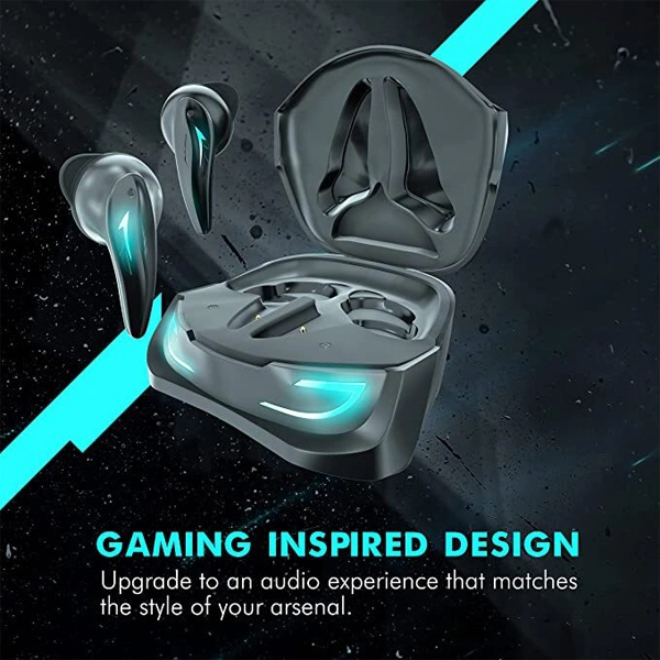 WINGS Wings Phantom 500 With ENC & Game Mode Wireless In Ear Earbuds - Black - Black