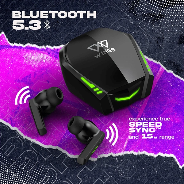 WINGS Wings Phantom 800 Low Latency Earbuds With Game mode - White - White