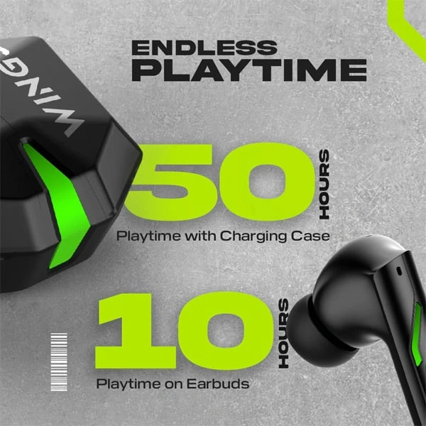 WINGS Wings Phantom 850 Low Latency Wireless Earbuds - White - White