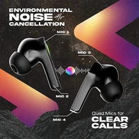 WINGS Wings Phantom 860 Truly Wireless In Ear Earbuds - Black