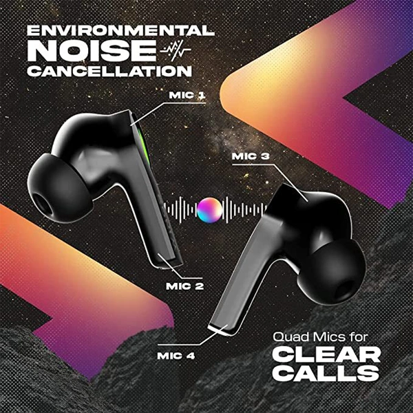 WINGS Wings Phantom 860 Truly Wireless In Ear Earbuds - Black